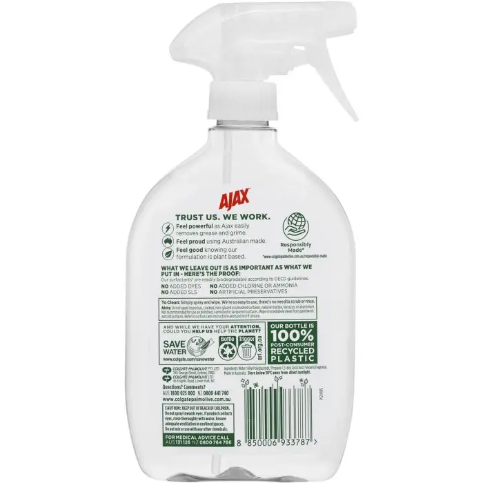 Ajax Eco Bathroom Cleaner Surface Spray Orange & Ginger 450mL for sale
