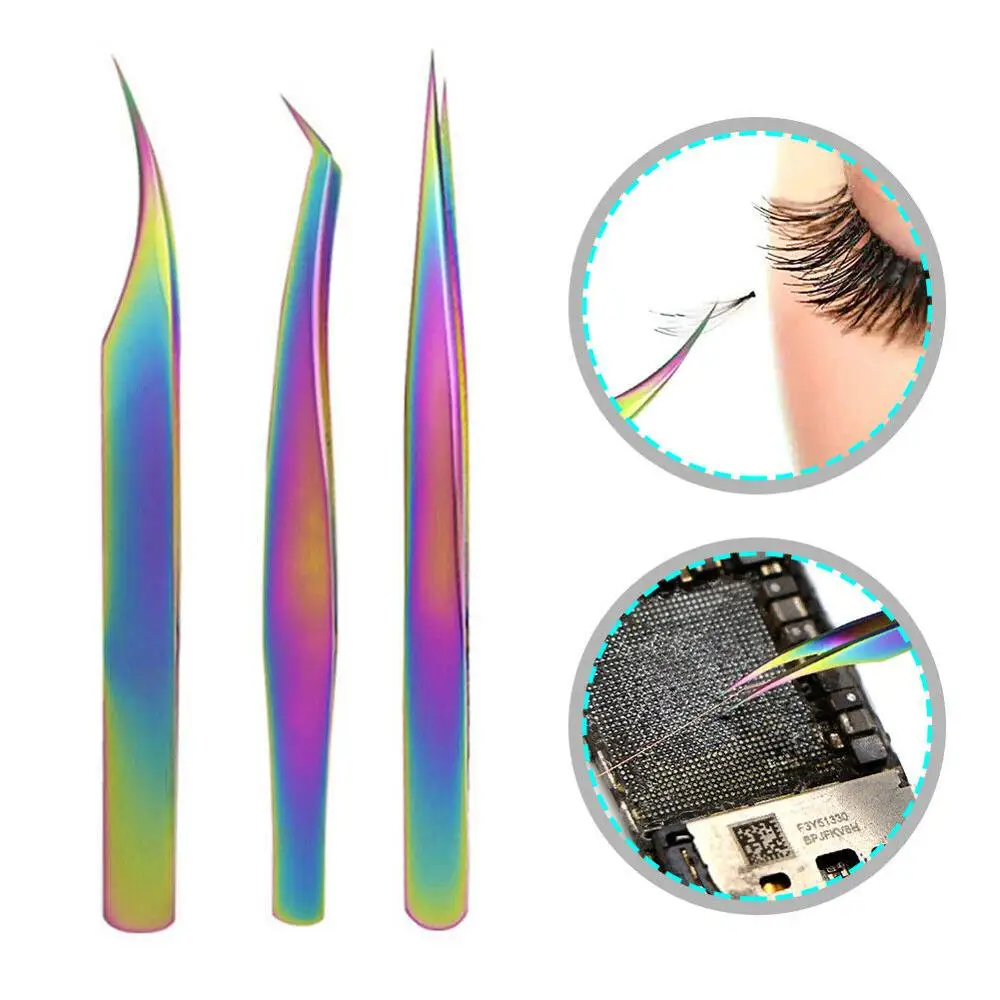 volume tweezers set with fiber tips stainless steel high quality dumout vetus classic volume eyelash tweezers set with logo