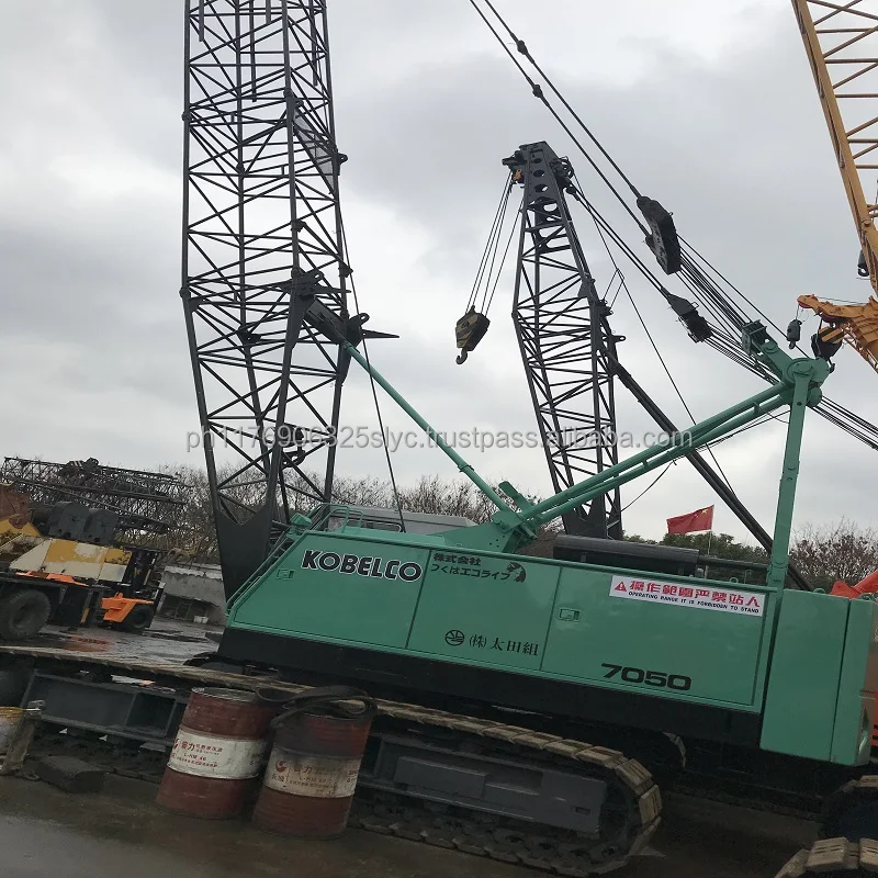kobelco 7055 used crawler crane, Hitachi & Kobelco 7050 /Sumitomo 50ton 55ton 60ton 70ton 80ton 100ton Japan Orginal Crane