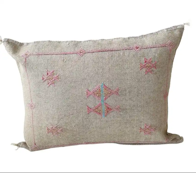 Cushion Covers Pure Sabra Pillow Decorative Cushions Handmade Moroccan Abstract Pillow Moroccan Cactus Silk Bright color 10 OEM