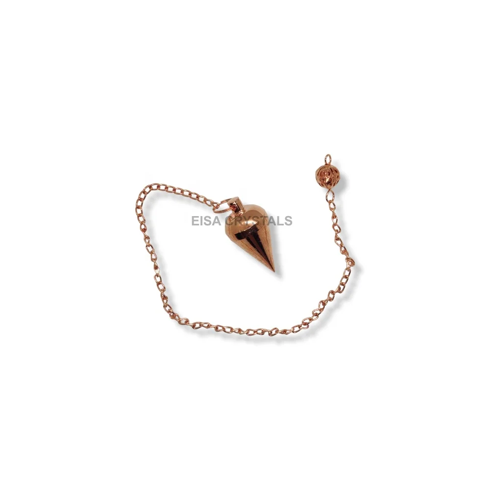 Hot-Selling Sier Karnak Healing Brass Metal Pendulum Online Reiki Divination Metaphysical Tool Sale Dowsing Pendulums Crystals