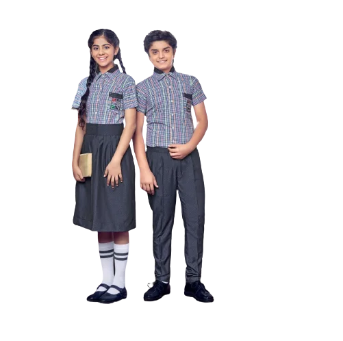 College Style Student Class Uniform Boys and Girls High School Uniform Set for Custom Made
