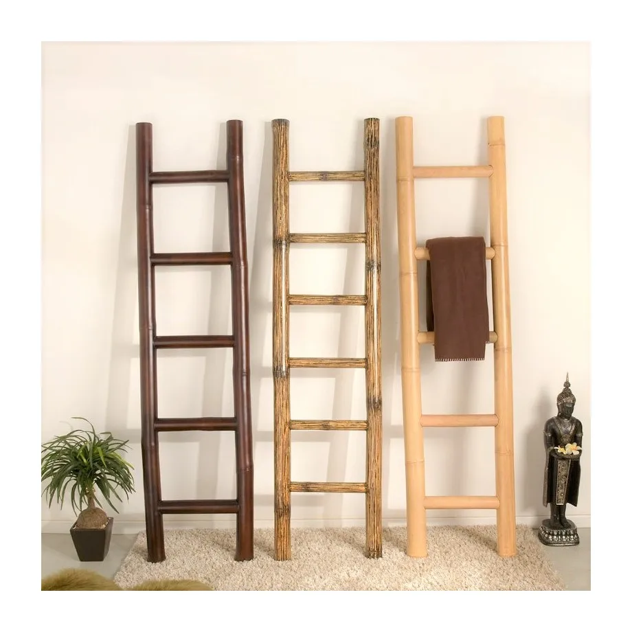 Home essentials ladder accessories towel rack ramps bamboo cheap straight ladders ready to ship
