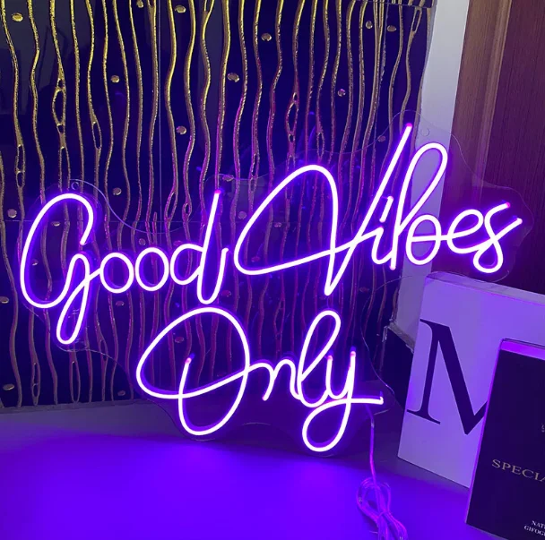 Dropshipping Manufacturer New Style Angle Wing Neon Sign Glass Neon Sign For Creative Shop
