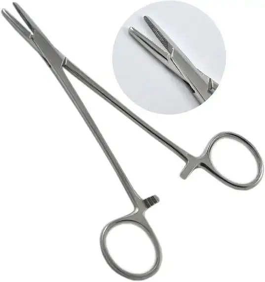 Halsey Needle Holder 6 inch Tungsten Carbide Tip | Dental Surgical Medical orthodontic Suture Needle Holding Forceps