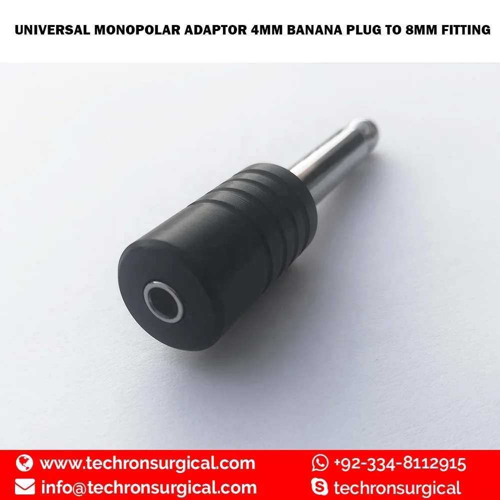 Reusable 4mm Monopolar Diathermy Cables Adaptors