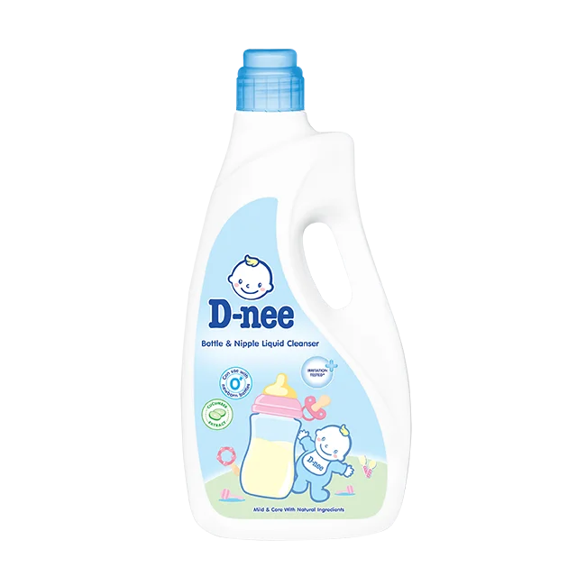 D-Nee Mild & Care Bottle & Nipple Liquid Cleanser Bottle 1800 ml Baby Care Product Cleaning Liquid Product of Thailand