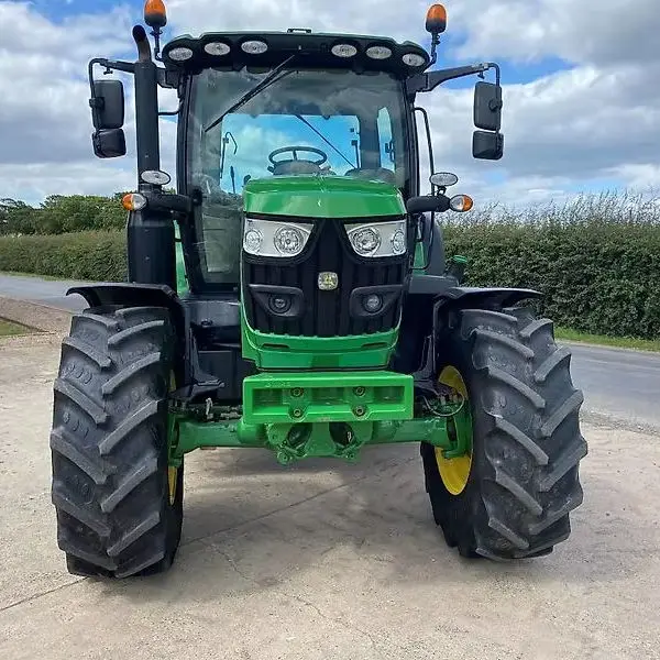 Used John Deere 6130R Multifunctional Walking Tractor for Sale Perkins 80HP Engine AC Cabin Gearbox Motor Core Components Farms