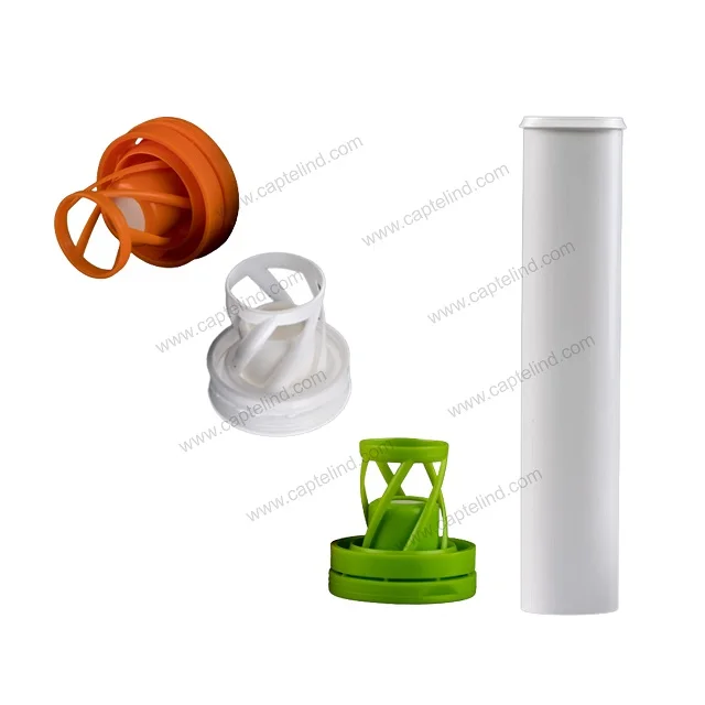 Cylinder Tube Effervescent Vitamin Tablet Packaging Vitamin C Tablet Tubes closure silica gel