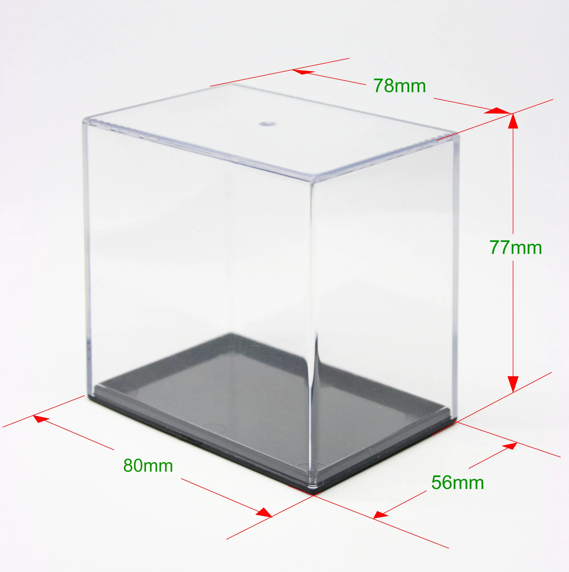 Small Acrylic display box for mini figurine, collectibles, model cars and perfume with sliding door
