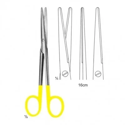 CUSTOM LOGO HIGH QUALITY STAINLESS STEEL TUNGSTEN CARBIDE NASAL SCISSORS 13.5CM, SURGICAL INSTRUMENTS