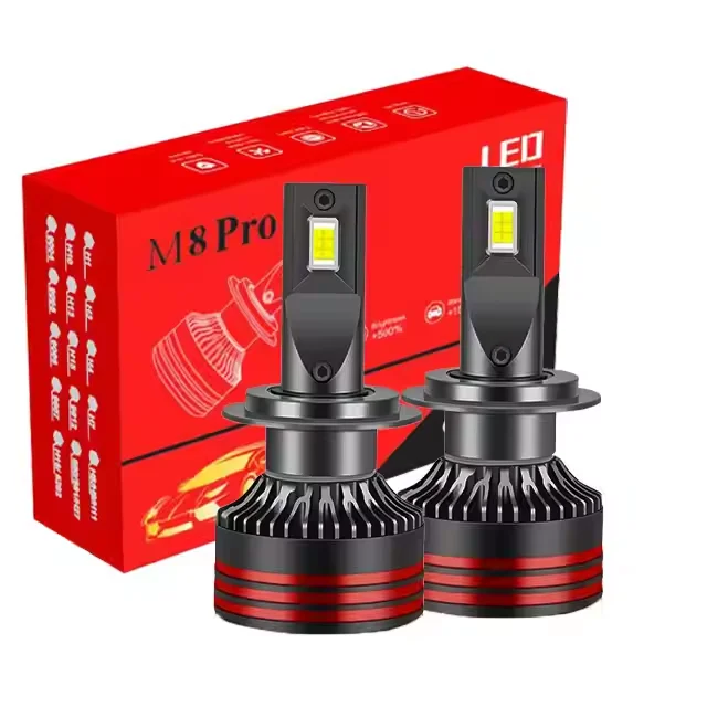 M8 PRO LED Headlights H1 H7 H11 H4 9005 9006 9012 High Power 130W Canbus LED  Headlight Bulb