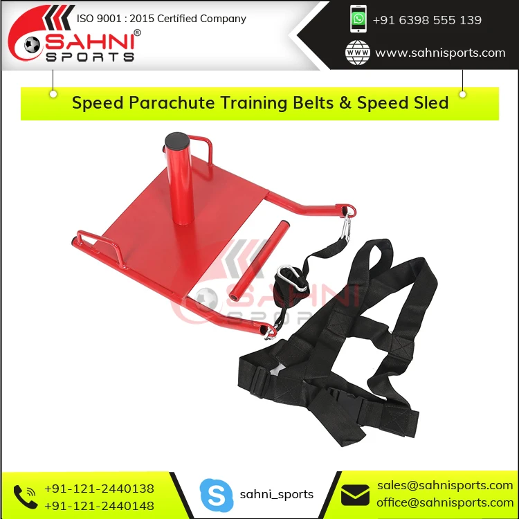 Best Quality Private Label Customized Speed/Soccer/Football Training Speed Parachute, Training Belts & Speed Sleds for Sale