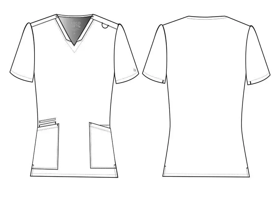 New best quality Womens Beauty Salon and spa Tunic Shirt Ladies Fancy beauty parlor  Uniform Tunic Top with optional pocket