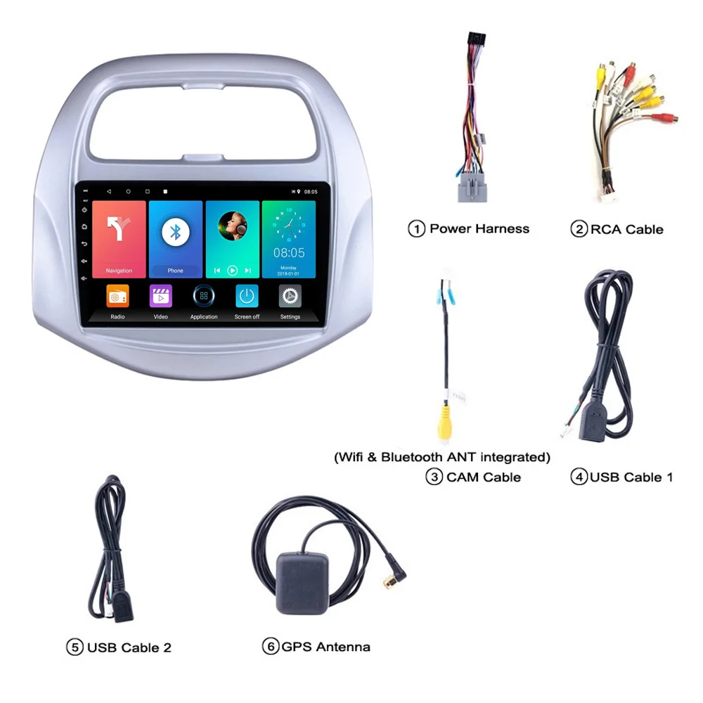 2 din Android для Chevrolet SPARK 2016-2018 автомобильное радио стерео Wi-Fi