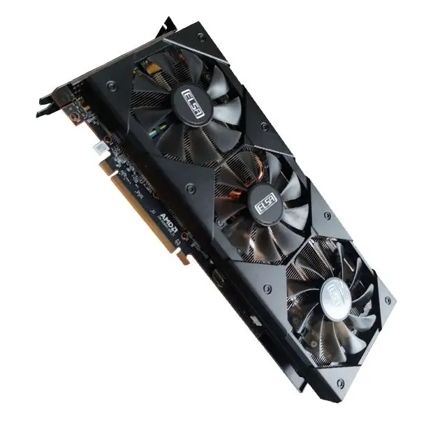 Wholesale black color graphics card 5700XT 8G GDDR6 GPU card three fans for gaming