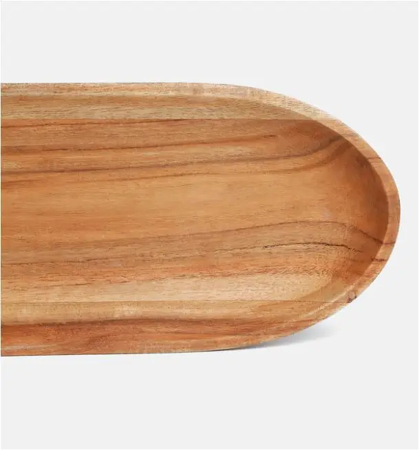 Modern Wood Serving Leaf Platter For Serving Salad Desert Fruits Food Chips And Dip Platter For Home Restaurants Hotels Bar 2024