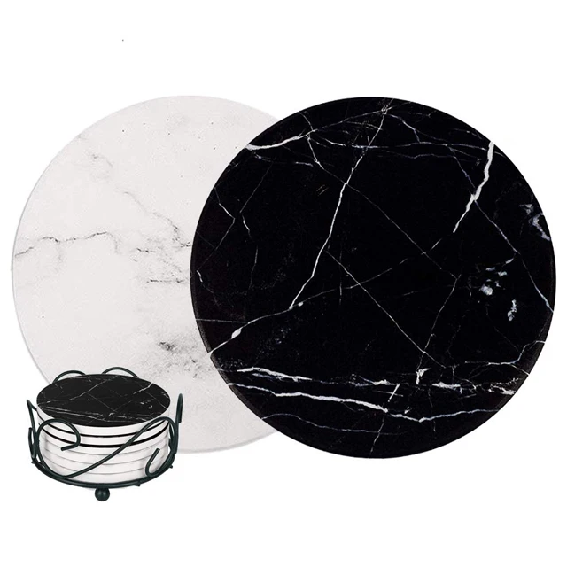 Custom pattern/shape Marble coffee table Cup mat Heat Resistant Cork Mats Water Proofing Cork Coaster beer Coffee coaster