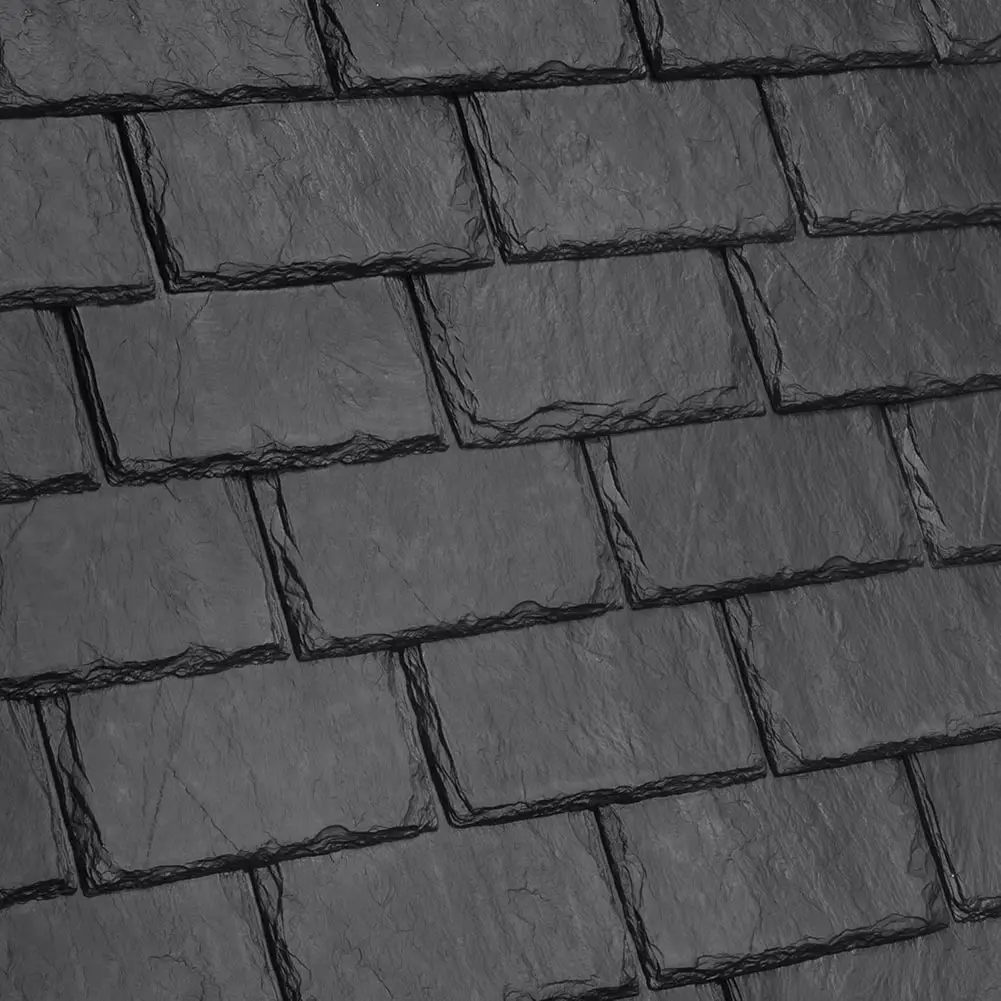 Slate Strips Slate Roof Black and Gray Outdoor Natural Stone Split Roofing Slate Tiles