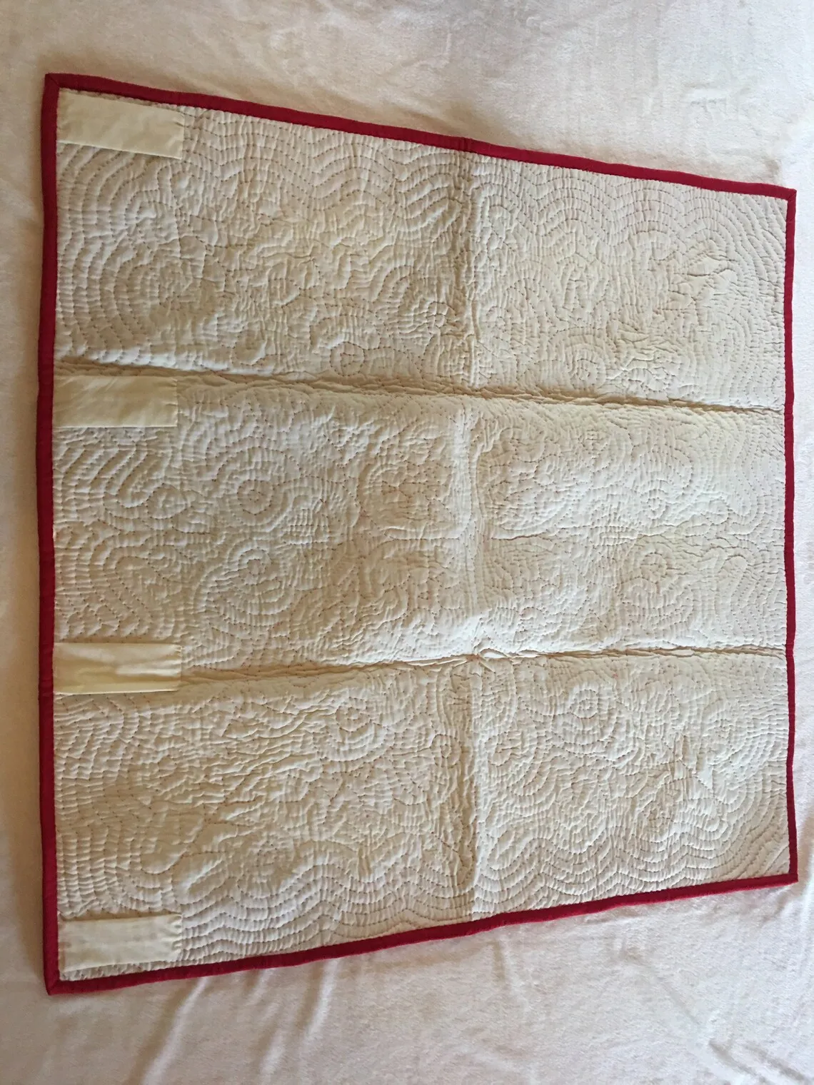 100% hand appliqued not a machine embroidered Hawaiian handmade quilts baby blankets/ wall hanging 42/42 red with free shipping