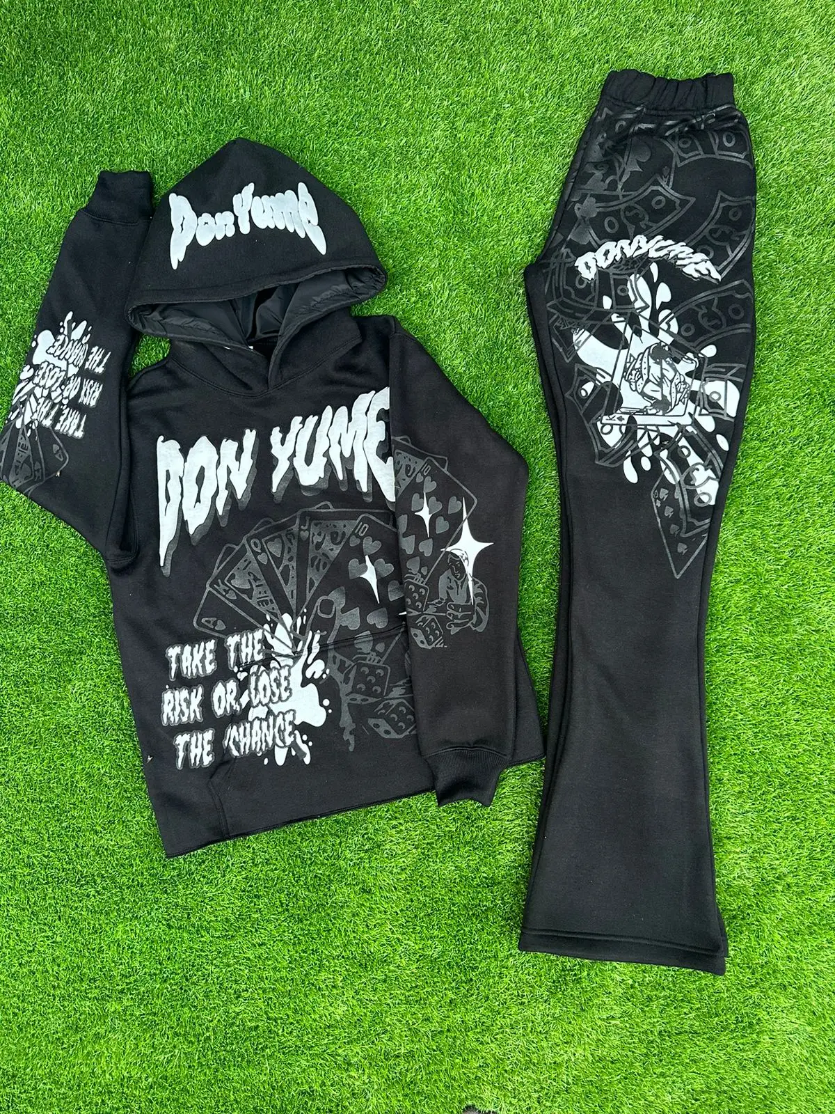 High Quality Heavyweight Acid Wash Tracksuit Vintage Hoodie and Sweatpants Set Custom Design Unisex Acid Washed Sweat Suit