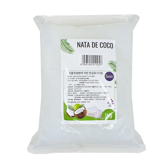Big Supplier Compressed Raw Nata De Coco / Coconut Jelly for Korea Bangladesh market in Syrup/ Lily +84 906927736