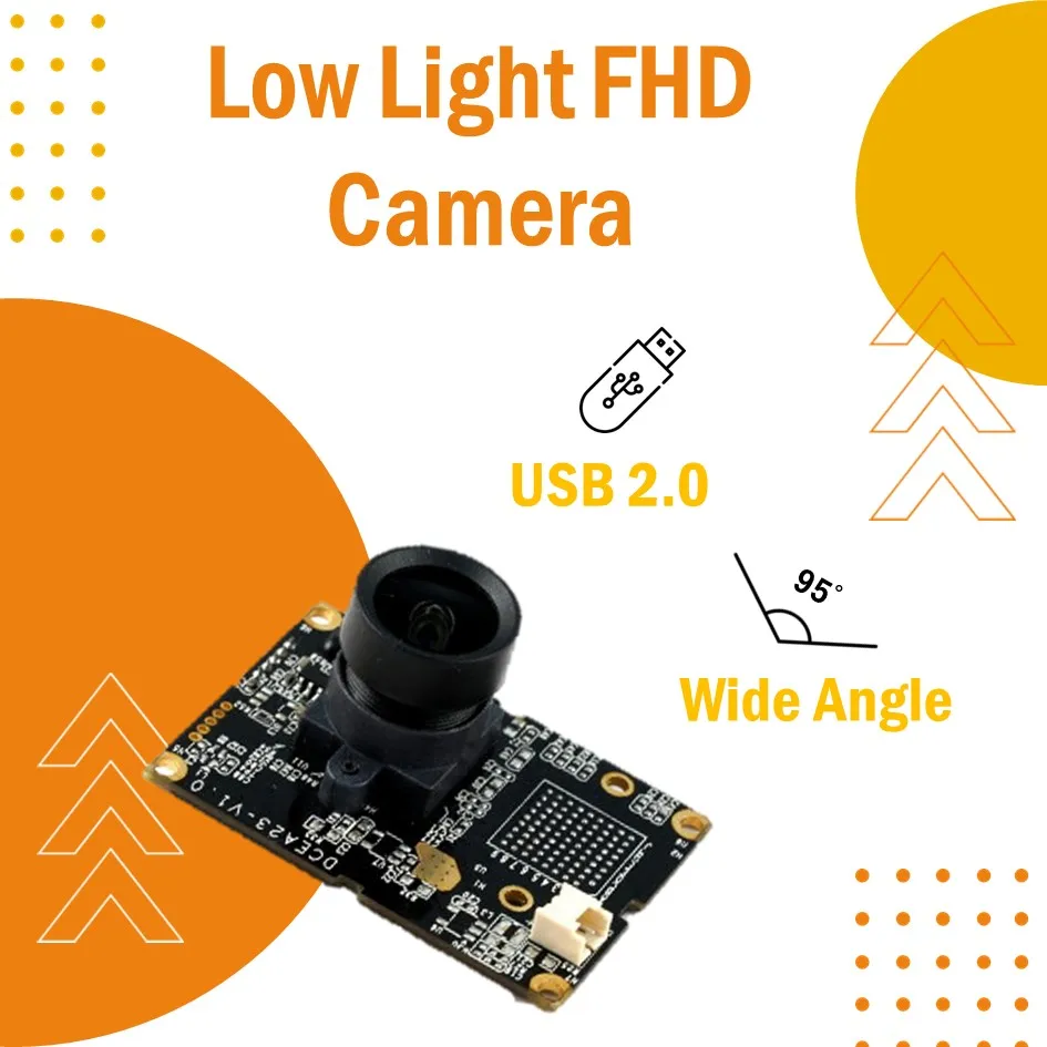 Embedded Low Light Night Vision 1080P Camera Module Made in Taiwan with USB 2.0 Interface