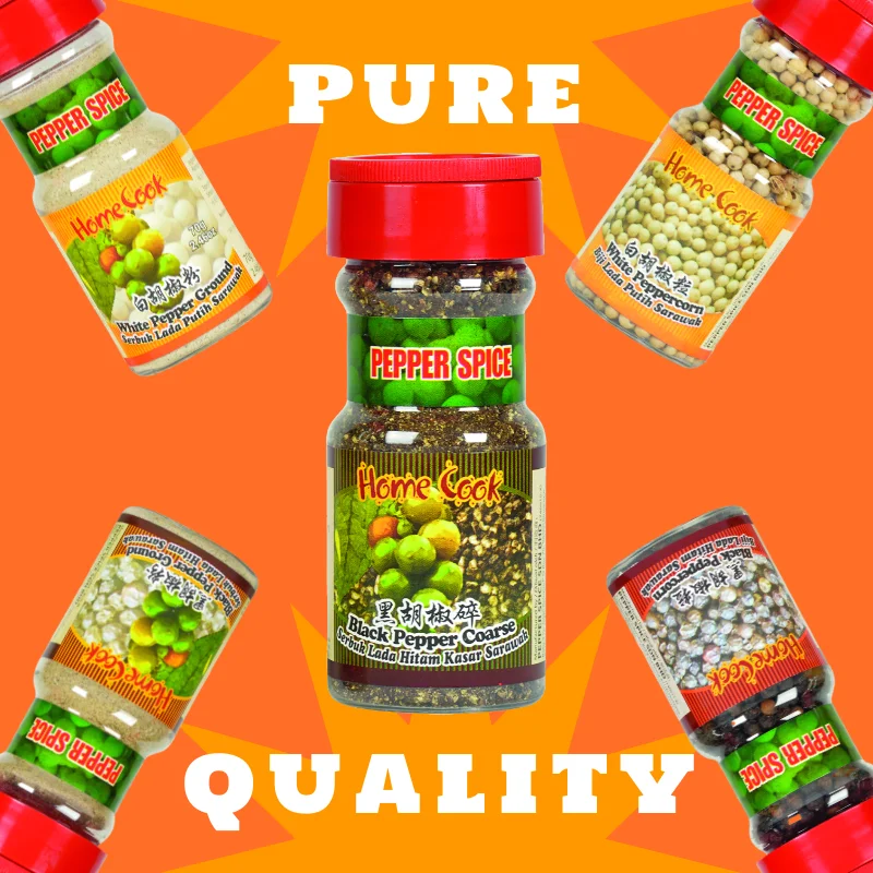 Popular Premium Grade Black Pepper Fine Crushed Ground 70g OEM Coarsely Ground Black Pepper AromaticMustard Flavor Sushi Sashimi