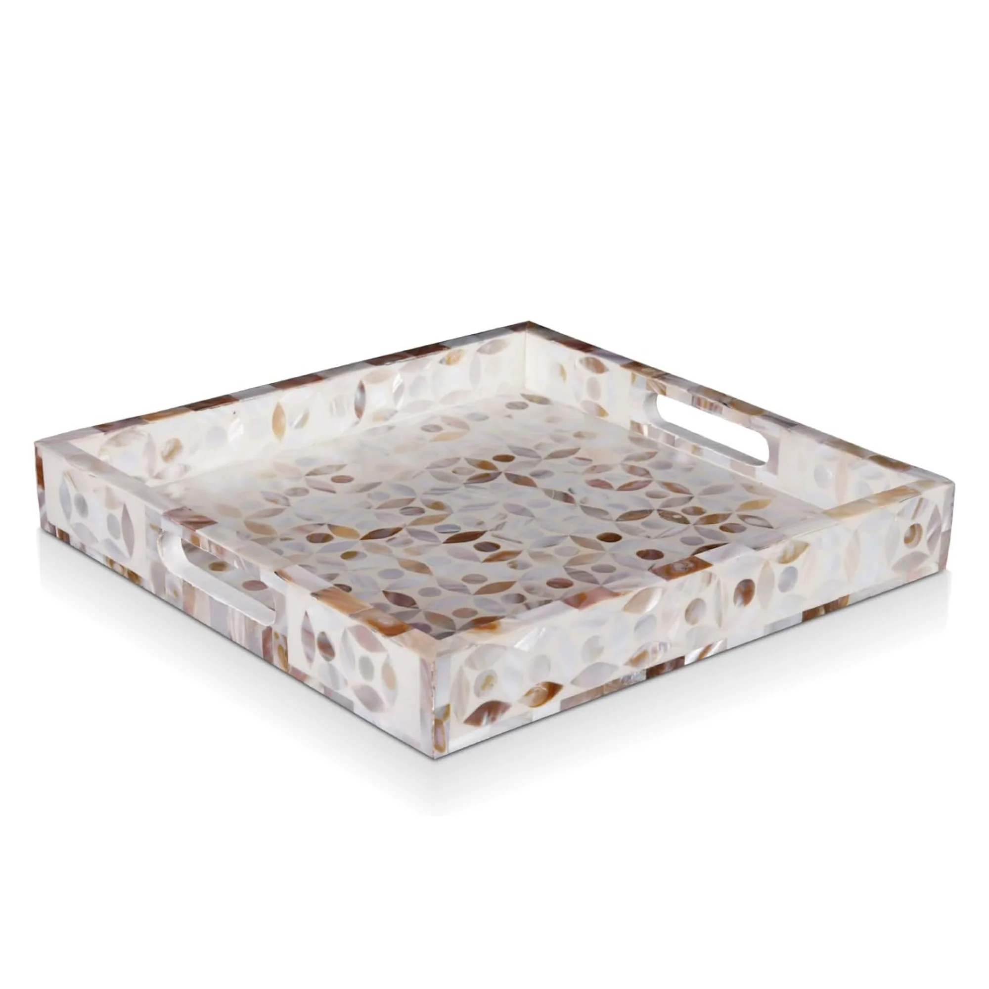 Wholesale price High Quality Eco-Friendly Handicraft Mother of Pearl Serving Tray Top Selling Home Decoration in Vietnam