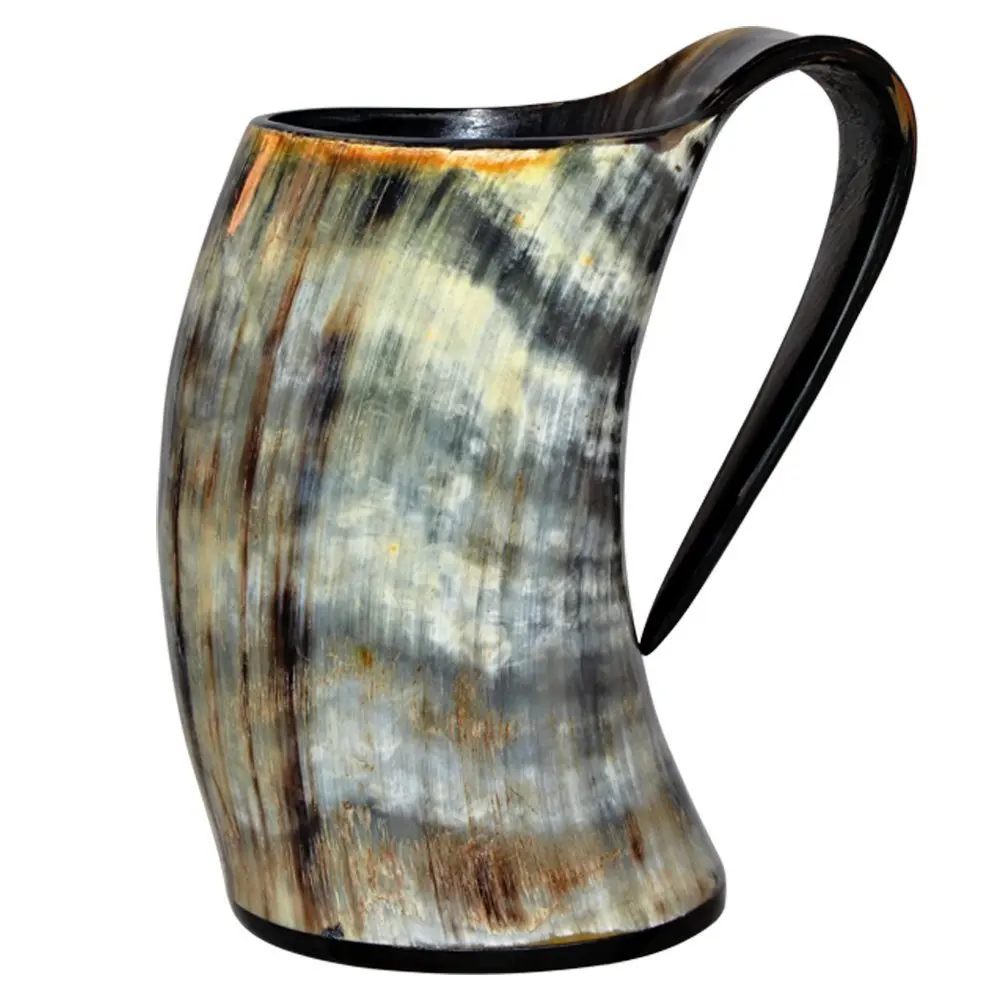 Unique Design Buffalo Horn Drinking Mugs for Beer Drinking and Wine Drinking Available at Wholesale Price From India