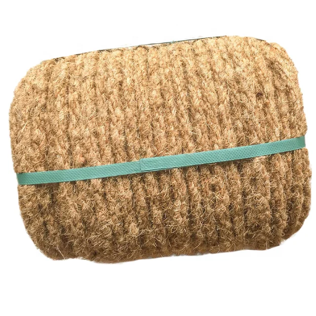 Веревка Coir из Вьетнама изготовлена из 100% натуральной и биоразлагаемой кокосовой шелухи, Экологически чистая