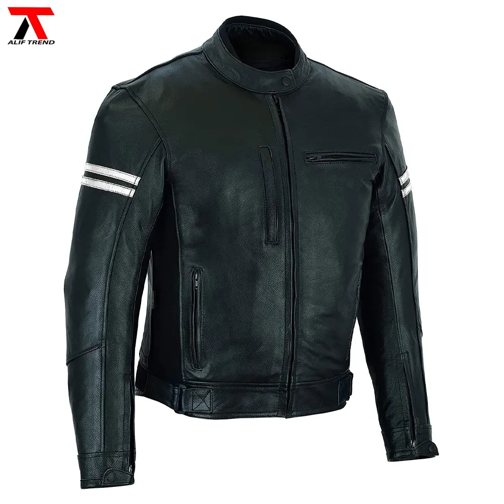 Custom Made Motorcycle Riding Jackets New Men Style Armor AC Approved Protection Motorbike Leather Jacket for Men Sportswear