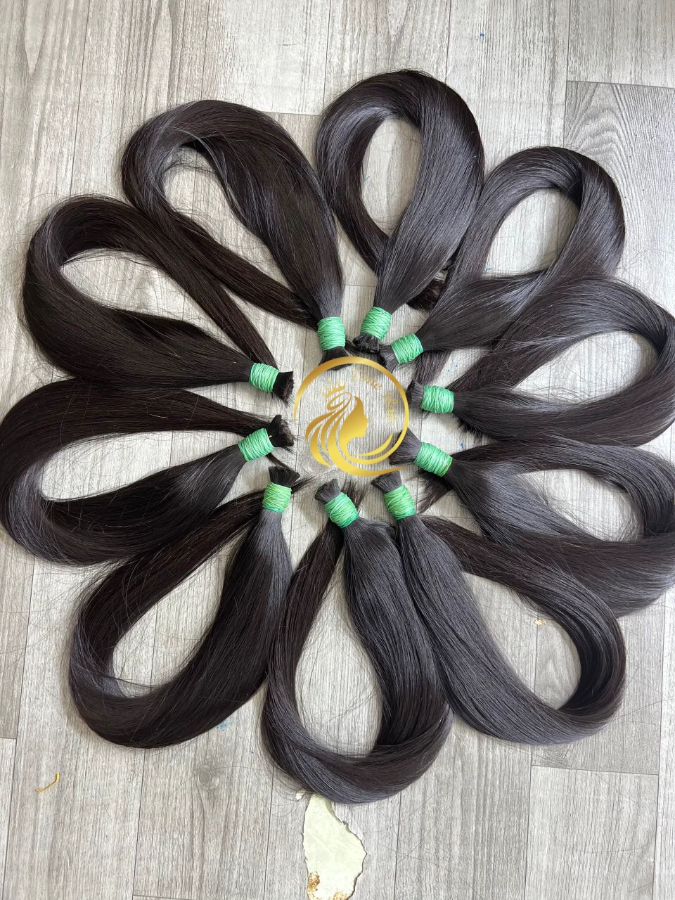 Wholesale Double Drawn Cuticle Aligned Virgin Raw Straight Remy 100% Human Hair Bulk From Vietnam