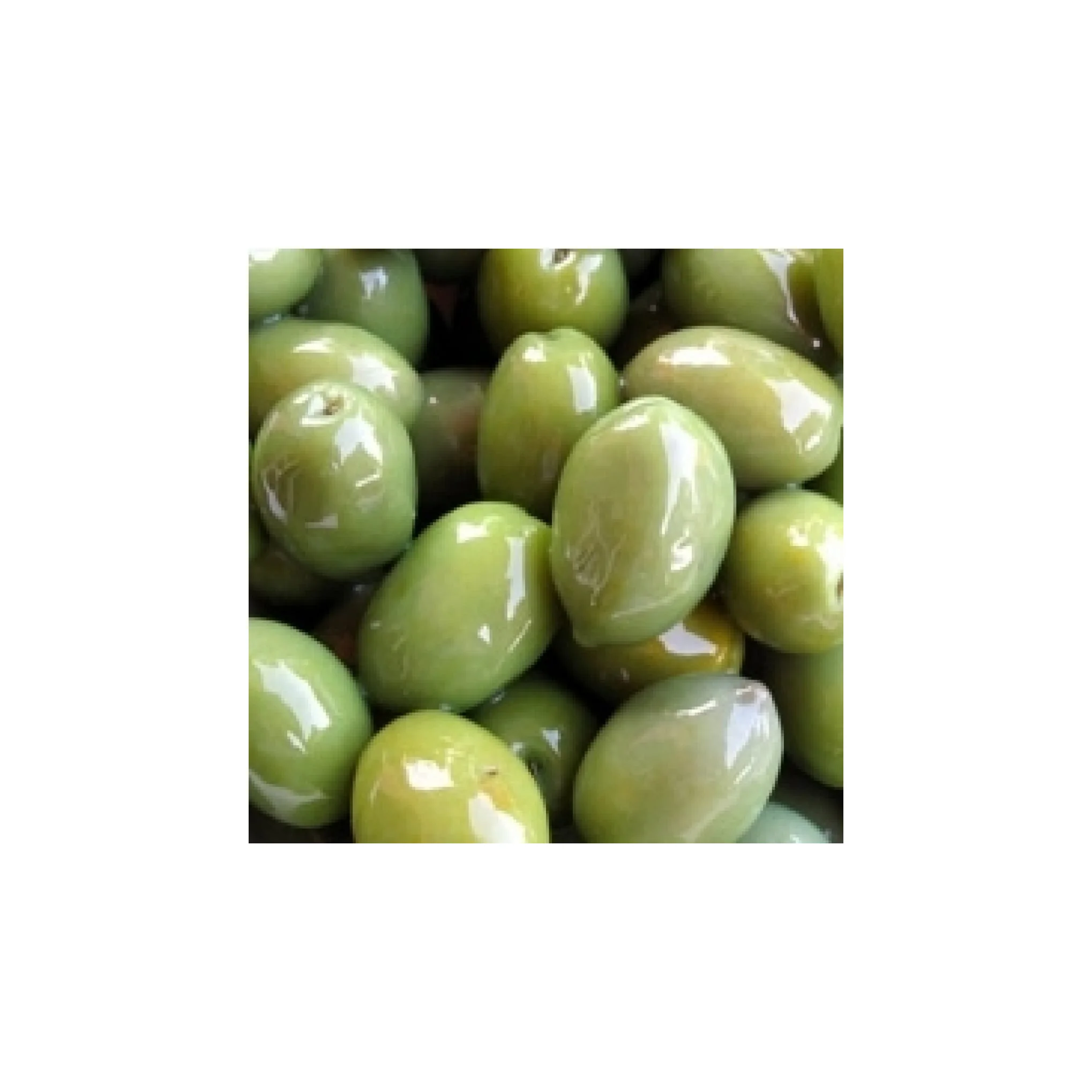 Fresh Green Olives. 100% Olives Stuffed with Almonds 370 ml Glass Jar