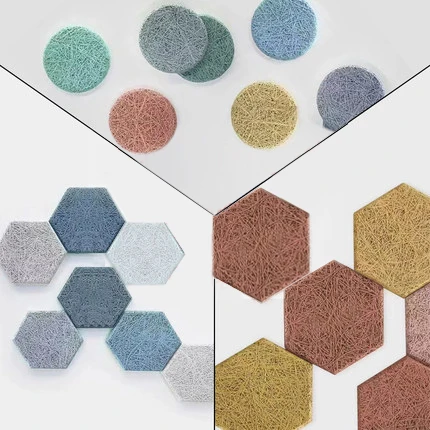 Wood wool acoustic sound proof sound absorbing panels