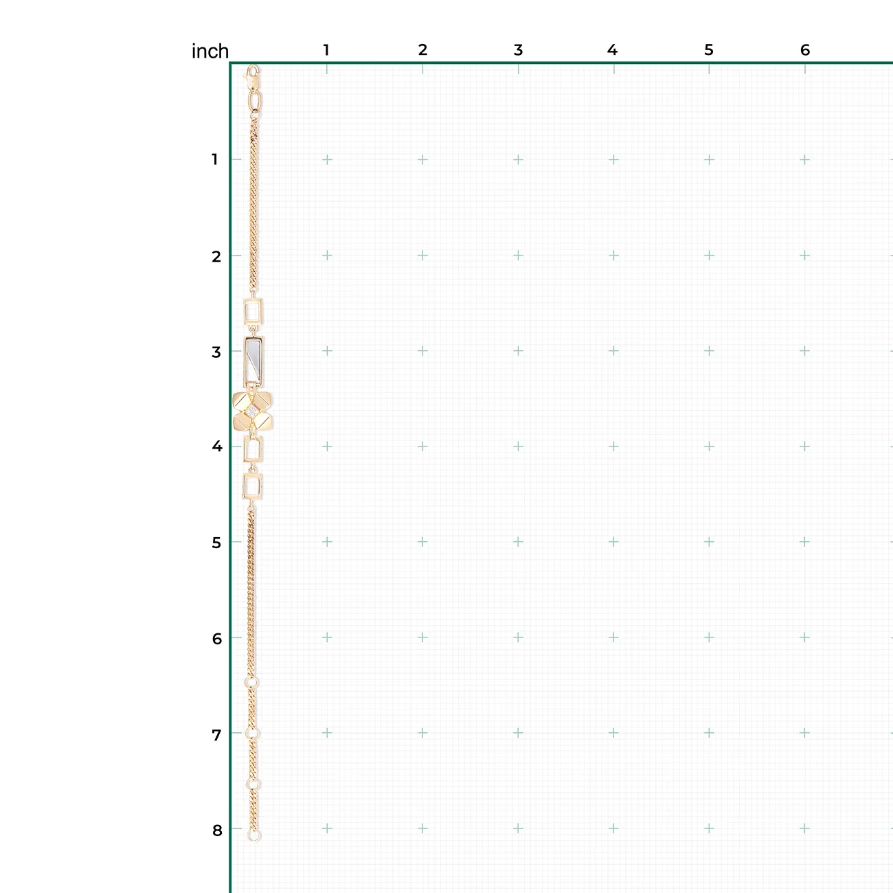 Floristic Charm Bracelet 14K Solid Yellow Rose White Gold Diamond OEM ODM Custom Personalized