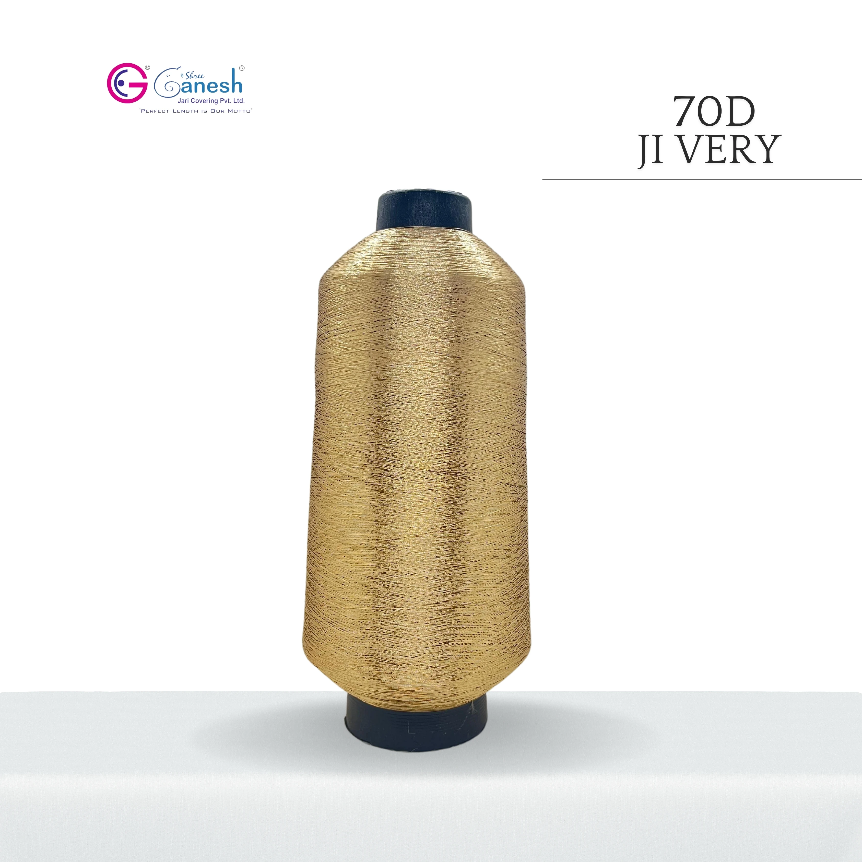 High Tenacity 70D Polyester Embroidery Yarn Very JI Lurex Yarn ST & MS Type Metallic Yarn