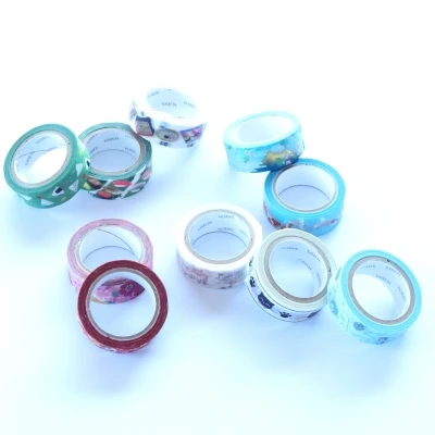 Masking tape with illustrations of cats and dogs