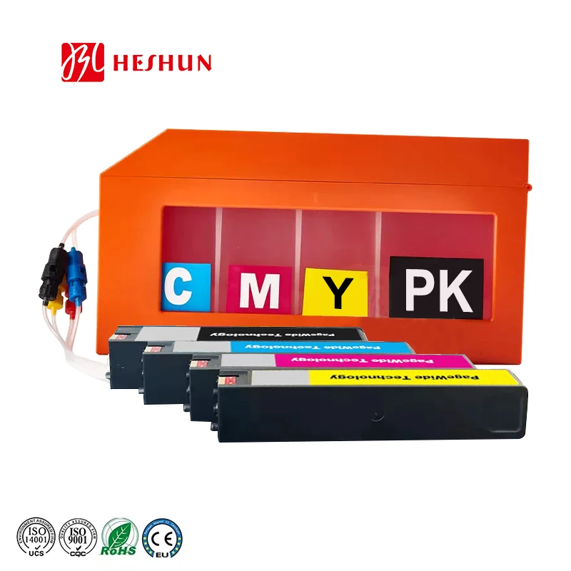 HESHUN ciss for HP pagewide A3 For HP Pagewide 77740 777z 750dw 750dn 755dw 772dn 777hc 77740 printer