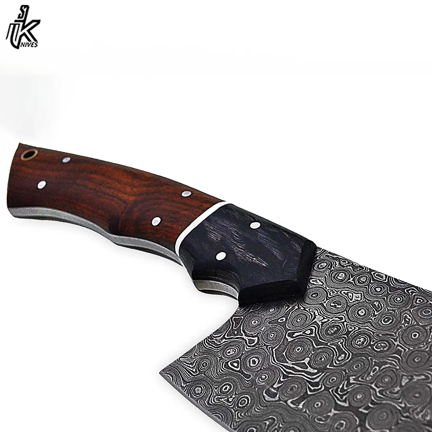 Нож шеф-повара из дамасской стали 12 дюймов с кожаным чехлом