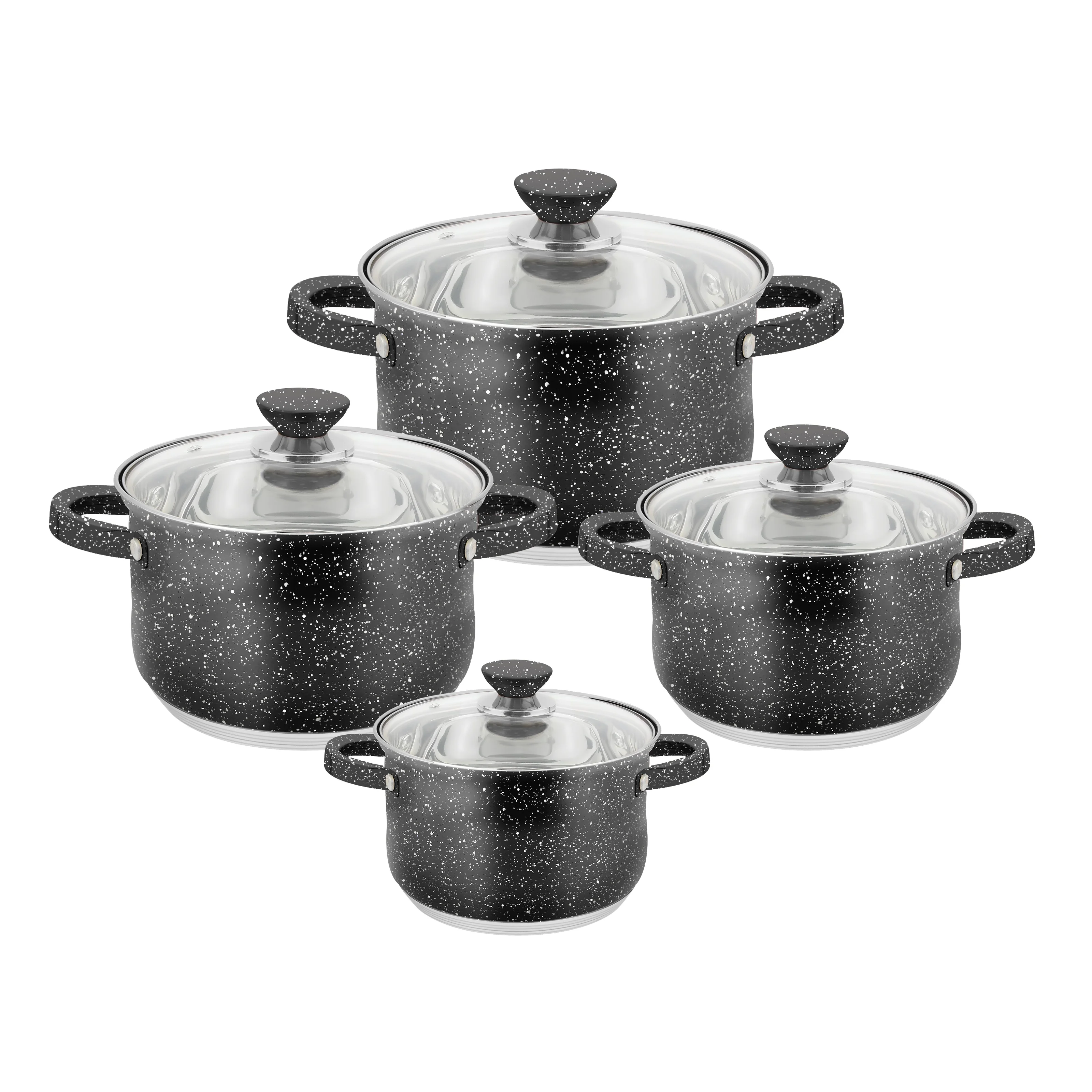 color box no stick stainless steel cast iron cookware set of kitchen pots cookware set