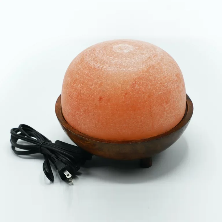 Pak Salrosa & Co Himalayan Salt Fancy Ball Lamps Light and Dark Pink Refined Solid & Naturally Detoxifying