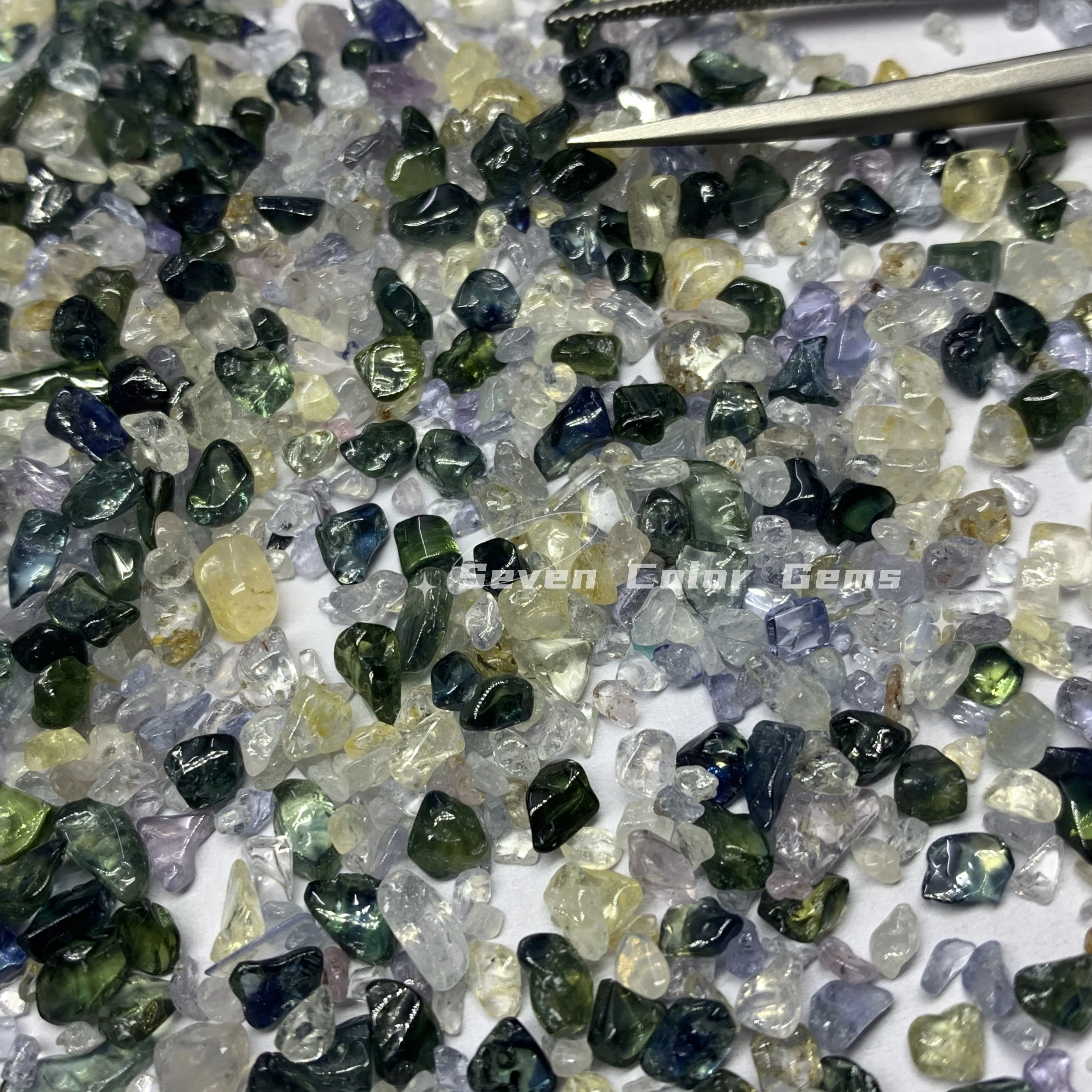 2-3mm Natural rough white sapphire gem rough top quality natural white sapphire stone raw rough loose gemstone