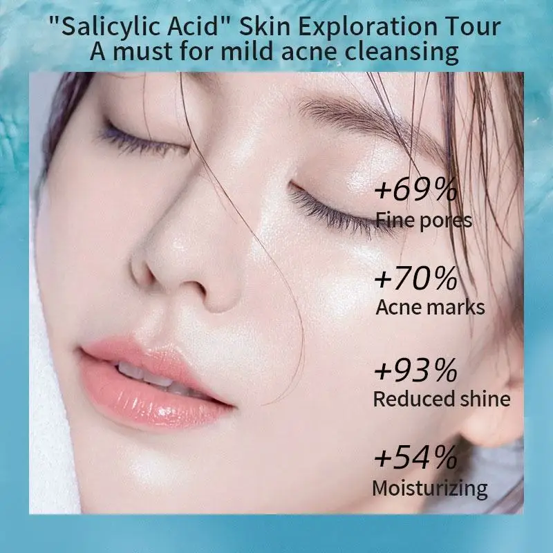 Facial Salicylic Acid Collagen Kit Oil Control Lightening Rejuvenating Remove Anti Acne Skin Care Set