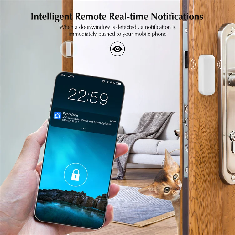 Newest Design Door Alarm System With Siren, Door And Window Security Alarm, Window Alarm Sensor