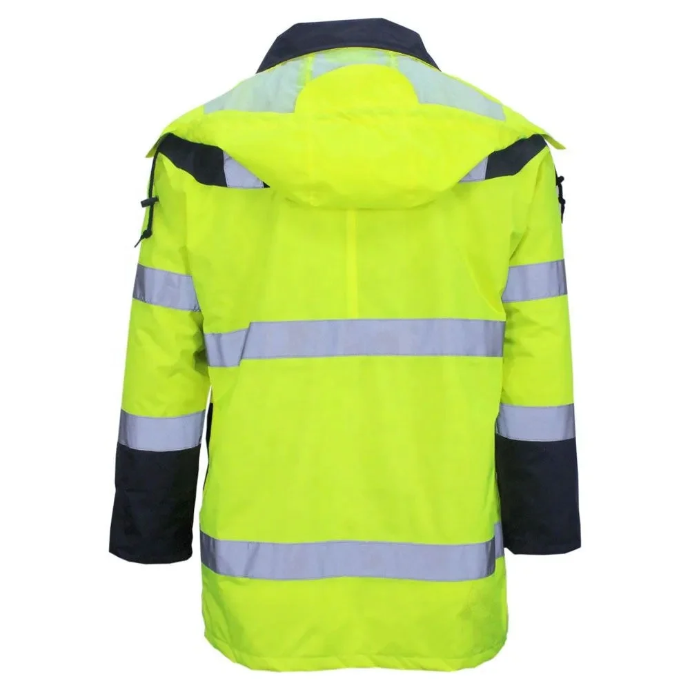 Winter Safety wear garment reflective running workwear fluorescent jacket