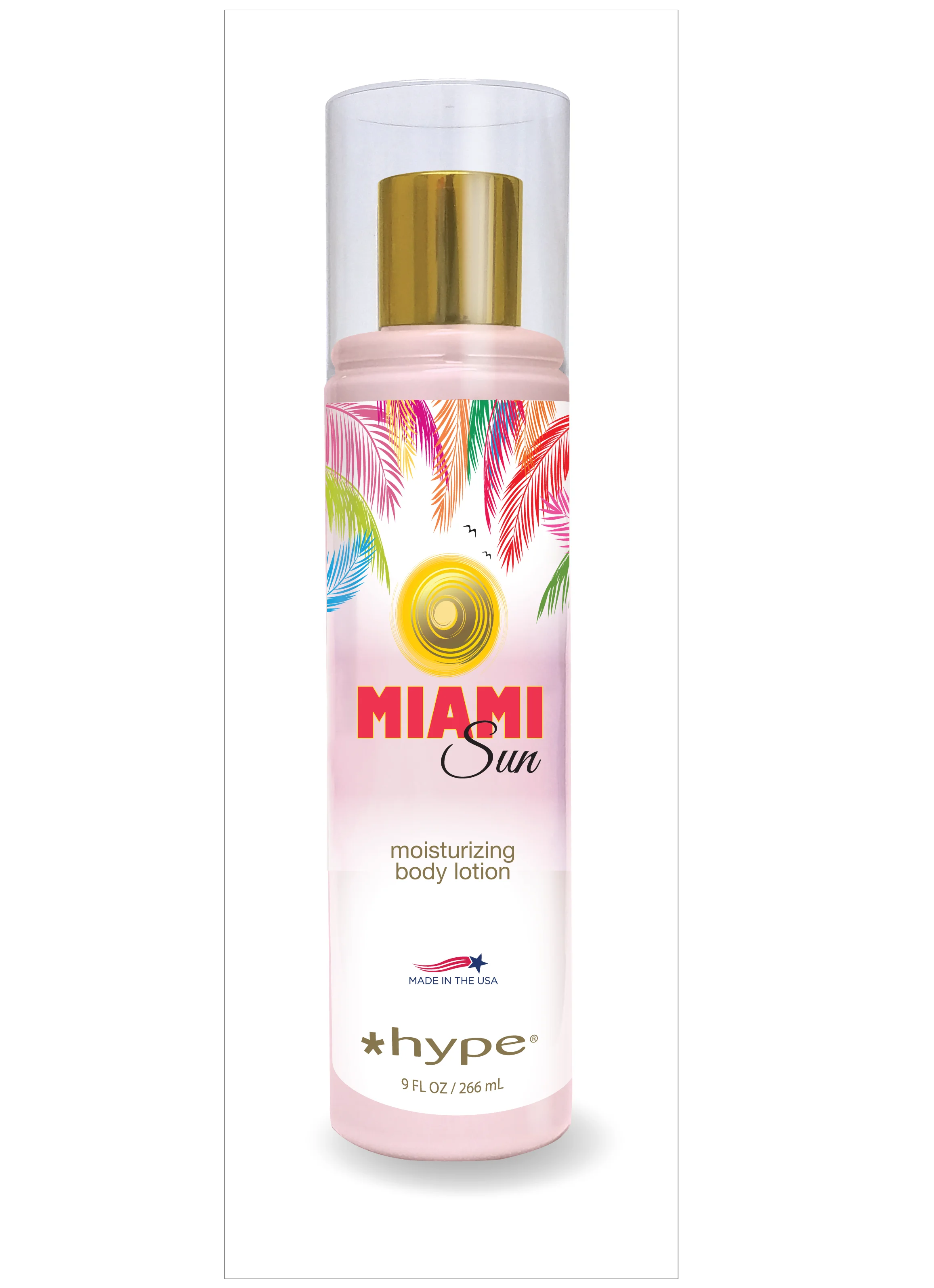 *Hype Miami Shimmery Body Lotions in 5 Fragrances - The vibrancy & personality of Miami in a bottle- 8oz Squeeze Bottles
