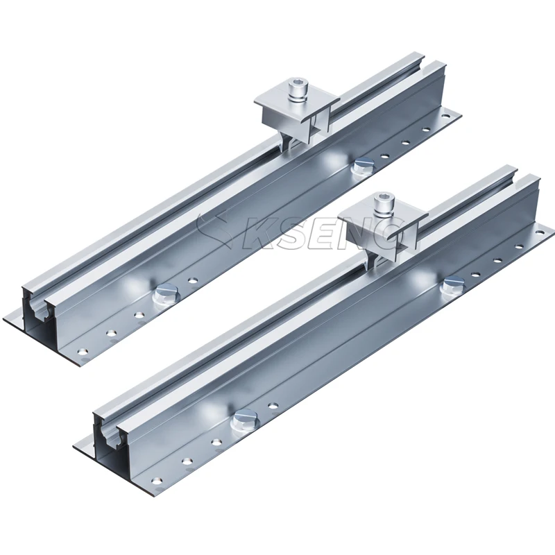 Wholesale Solar Mini Rail Solar Panel Roof Mounting Brackets Aluminum Solar Rail Mounting