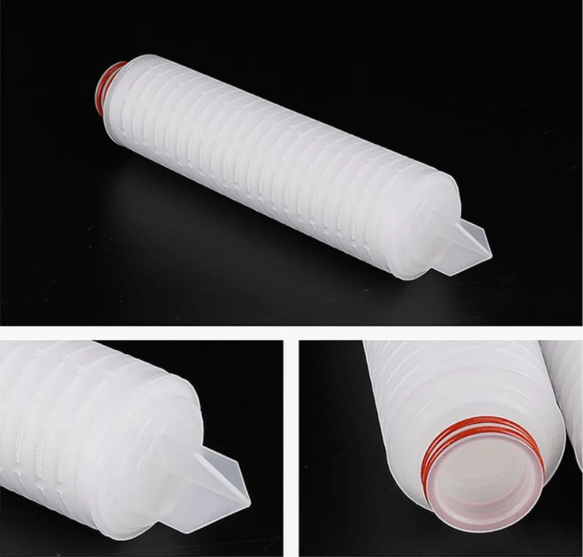 Hangzhou 0.22 Micron 20inch PES/PTFE Filter Cartridge Code 7 Membrane Pleated Filter Cartridge