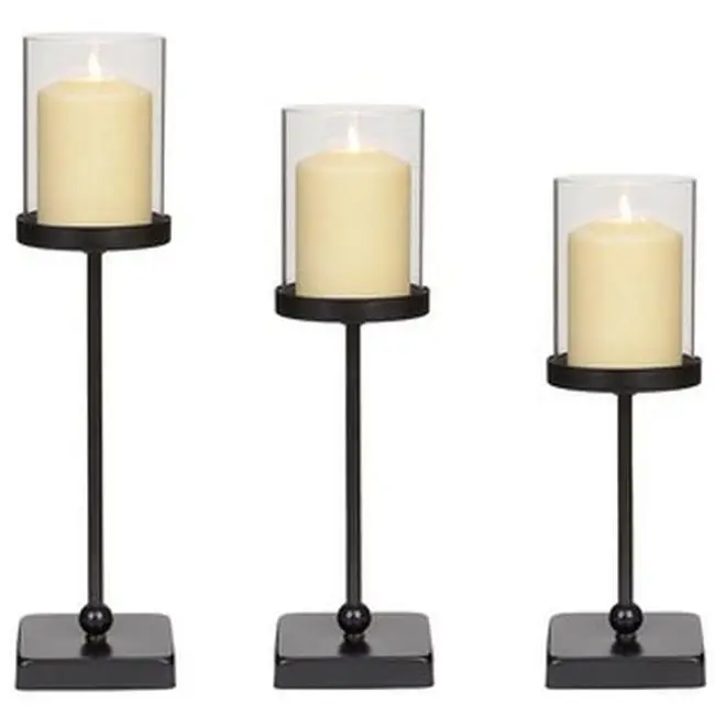 New Vintage Black Color Candle Holder Wholesale Candle Stand Fancy Design Luxury Candle Holder Stands in Reasonable Price